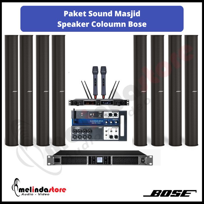 Paket Sound System Masjid Indoor Speaker Bose MA-12 | 8 Speaker